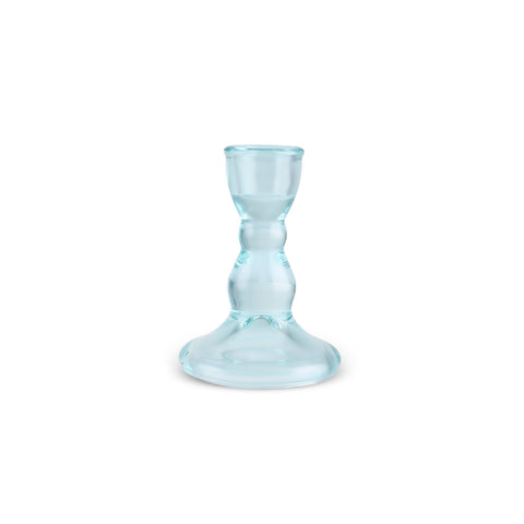 Karaca Home Marine Glass Candle Holder, Turquoise