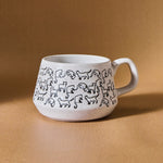 Karaca Cat White Mug, 450ML