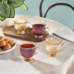 Karaca Maya 4-Piece Glass Tea Cup Set for 4 People, 200ML