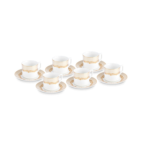 Karaca Vildan Coffee Cup Set for 6 People, 100 ml