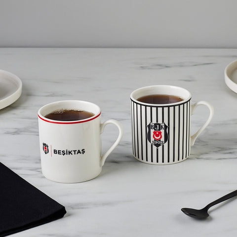 Karaca x Beşiktaş Lizenziertes 2-Personen-Teetassen-Set, 230ML