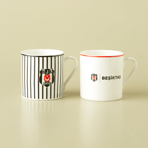 Karaca x Beşiktaş Lizenziertes 2-Personen-Teetassen-Set, 230ML