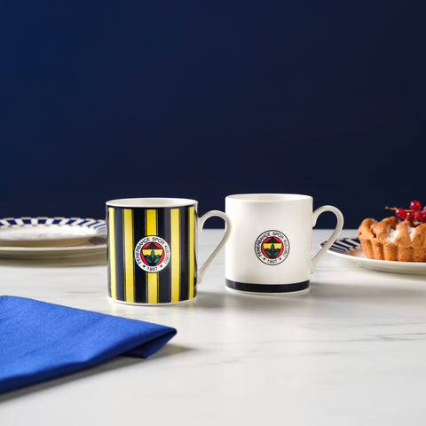 Karaca x Fenerbahçe Lizenziertes 2-Personen-Teetassen-Set, 230ML