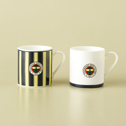 Karaca x Fenerbahçe Lizenziertes 2-Personen-Teetassen-Set, 230ML