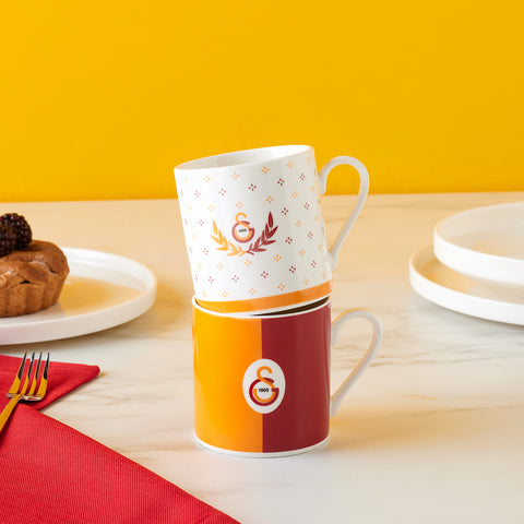 Karaca x Galatasaray Lizenziertes 2-Personen-Teetassen-Set, 230ML