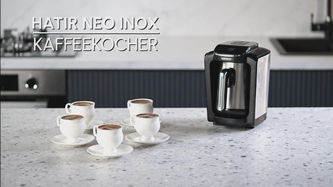 Karaca Hatır Neo Inox Turkish Coffee Machine with Stainless Steel Pot